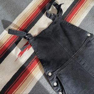 Rolla’s black denim overalls 10/M